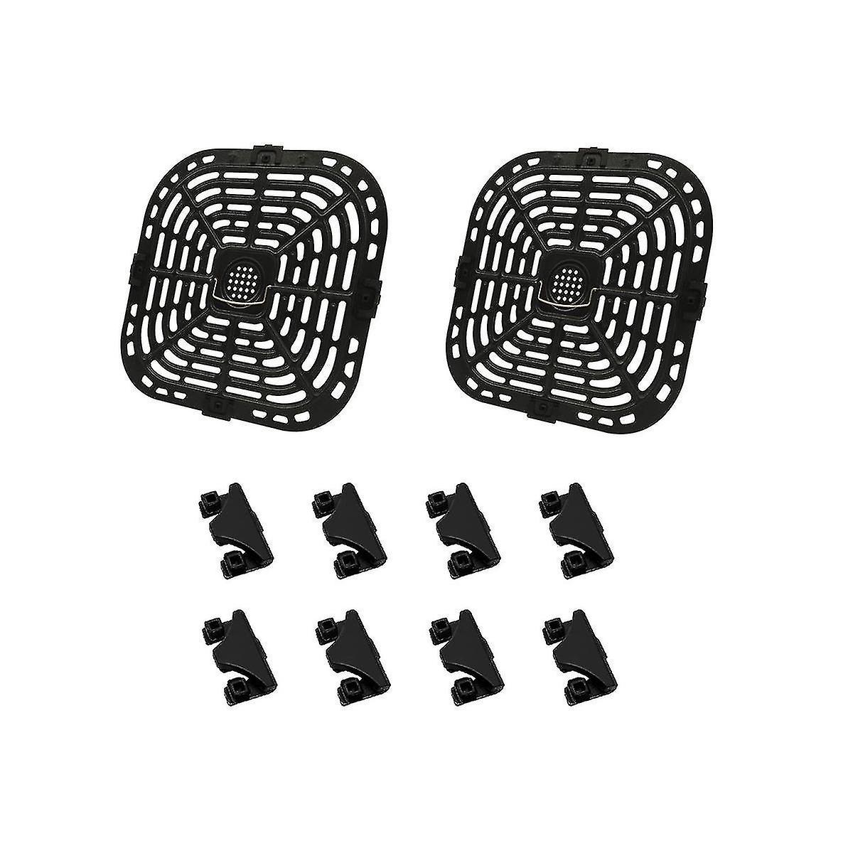 2pcs Grill Pans Compatible with Instants Vortex Plus 6qt Air Fryers with Silicon Warfare