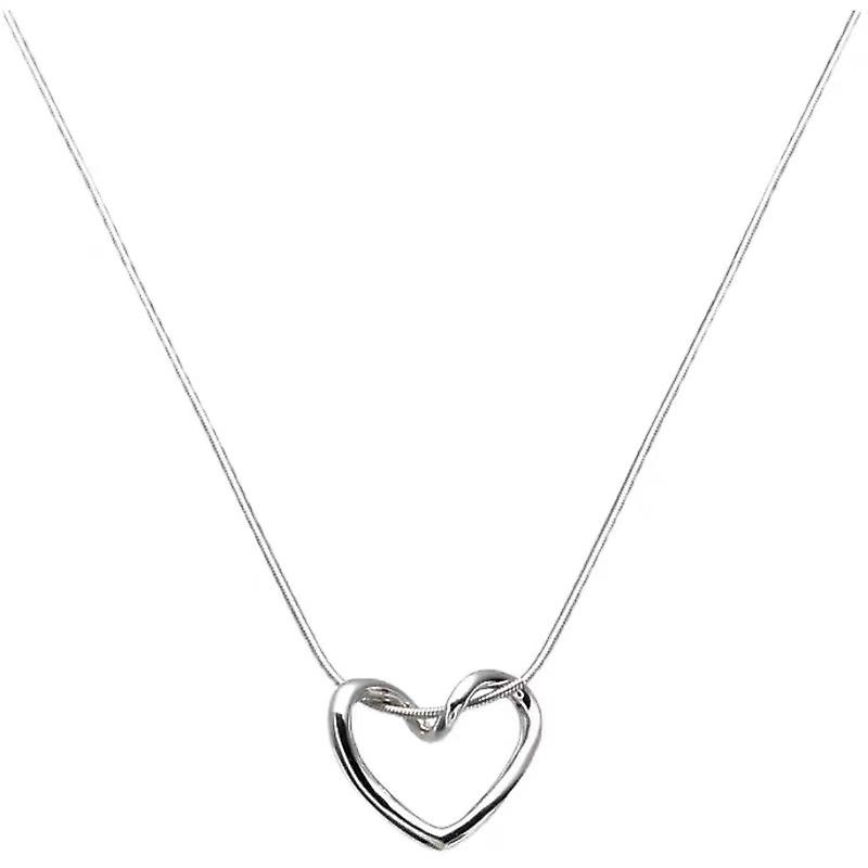 Skelet Hart Hanger Ketting