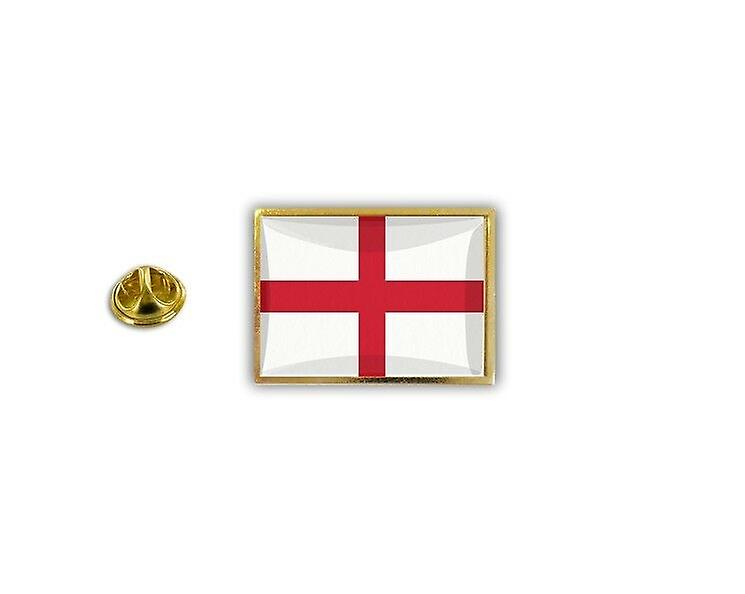 Pine Pines Badge Pin Epoxy Metal With Butterfly Brush Flag England