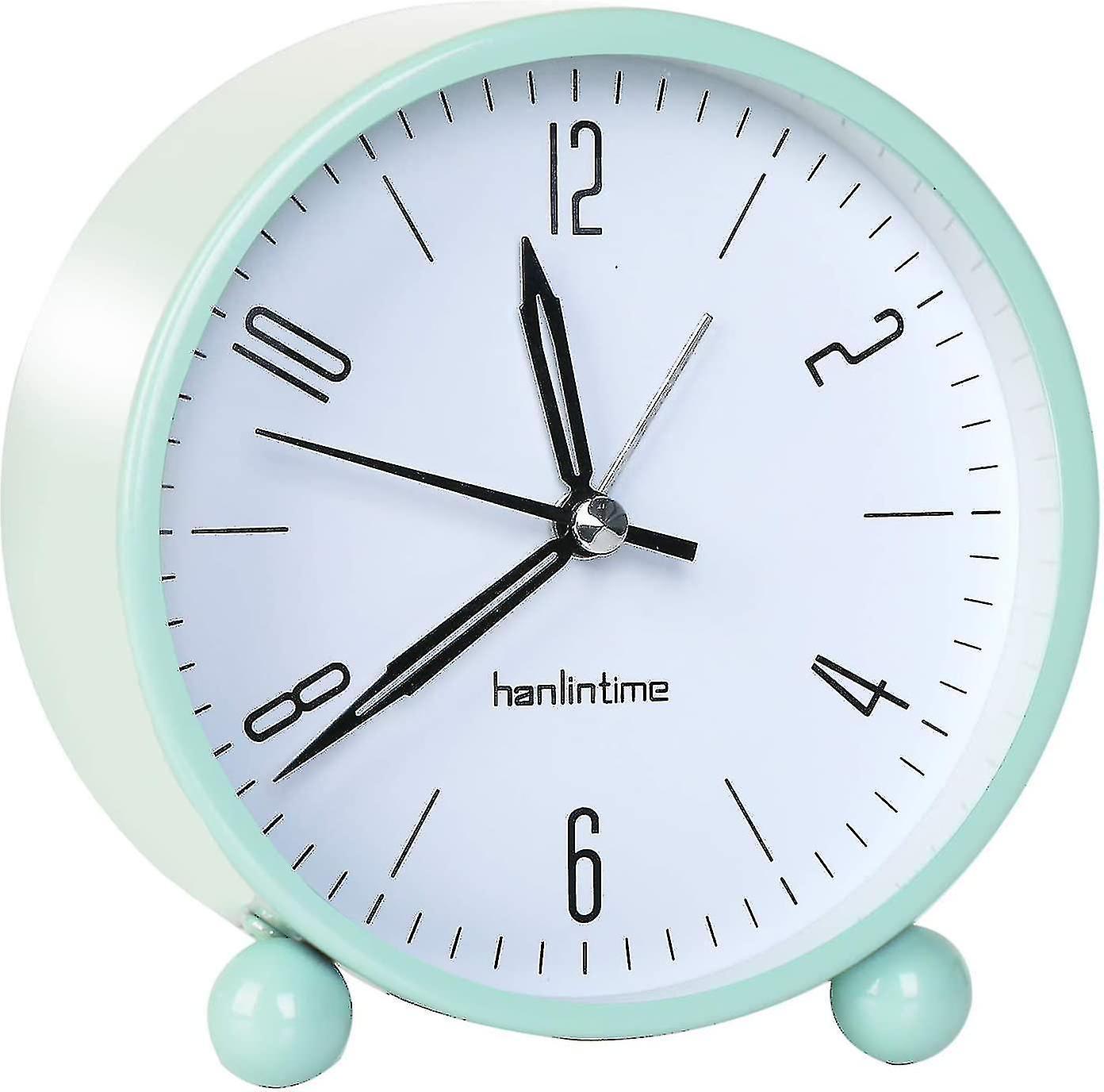 Analogue Alarm Clock, No Ticking With Night Light, Alarm Clock, Silent