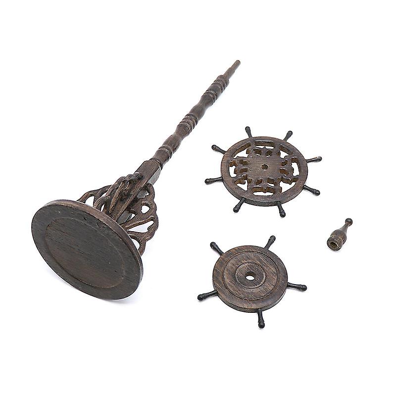 Wood Round Pen Holder Brush Hanging Pen Rack Double Rotating Disk Round Pen Holder Practical Calligraphy Brush Storage Rack