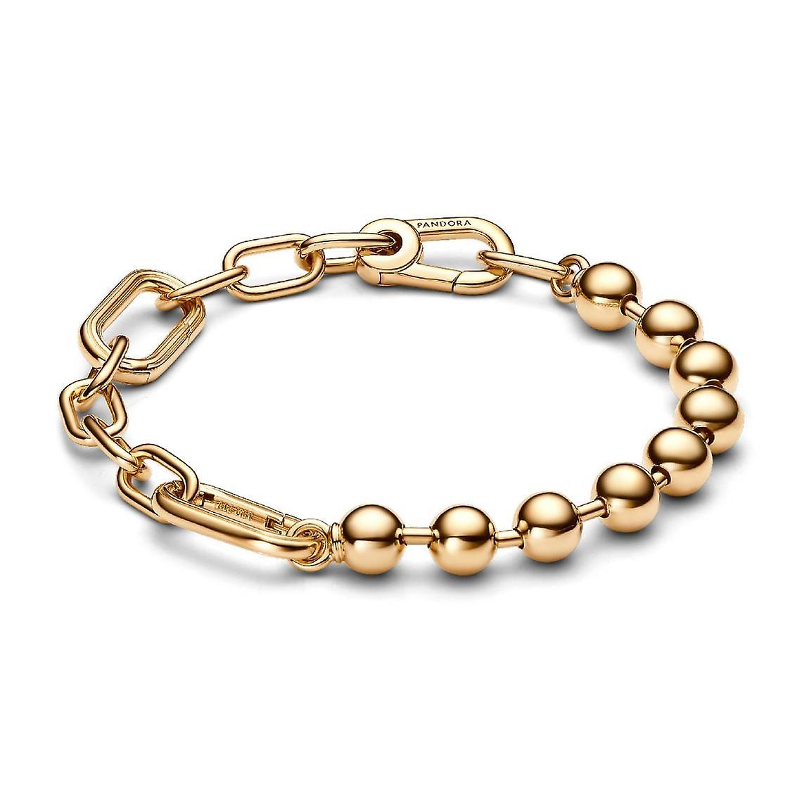 Pandora ME Gold Sphere and Link Chain Bracelet