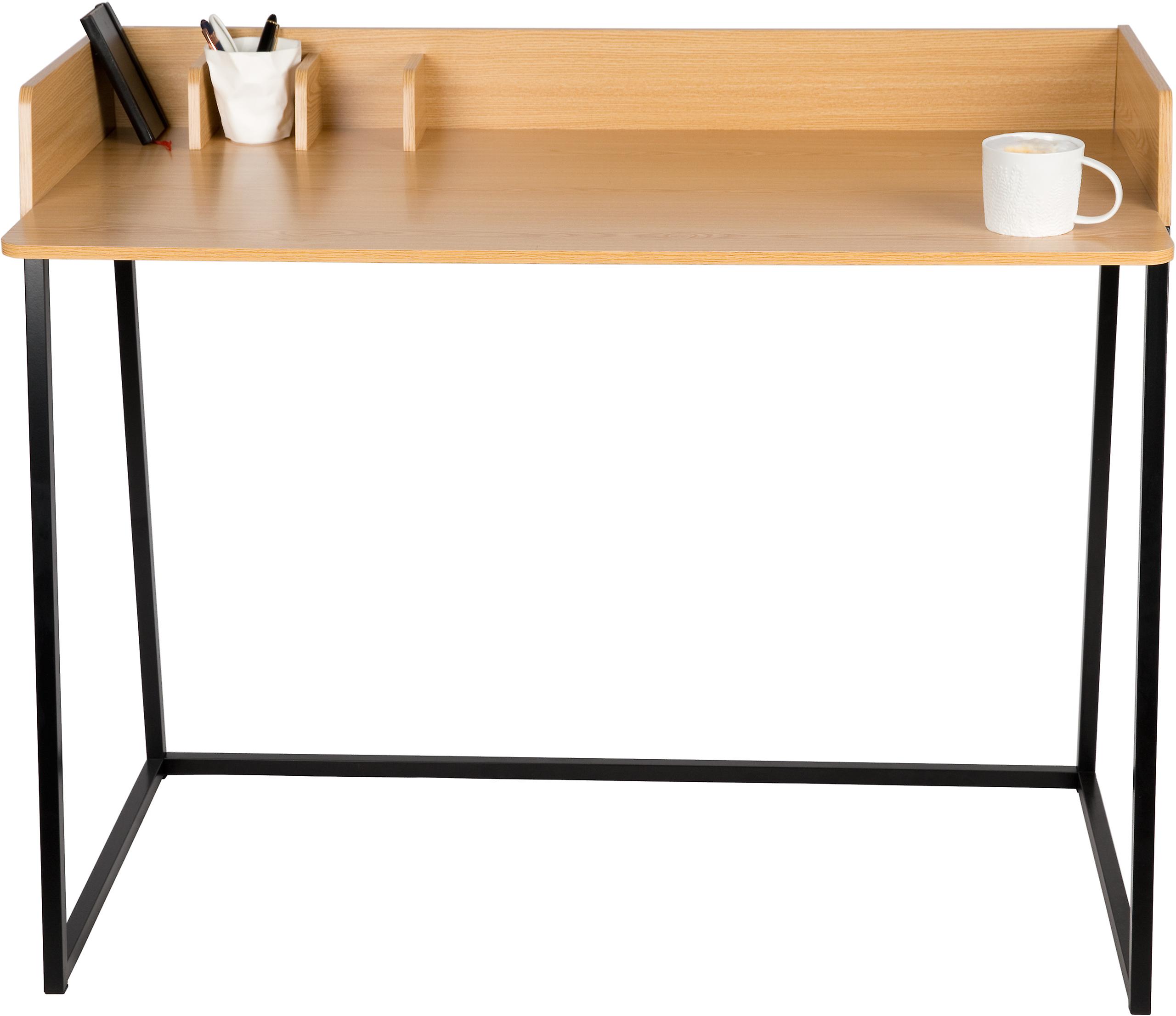 WONDERMAKE 72301: Ontwerp houten en metalen bureau, bureautafel, pc-tafel, computerbureau, secretaresse