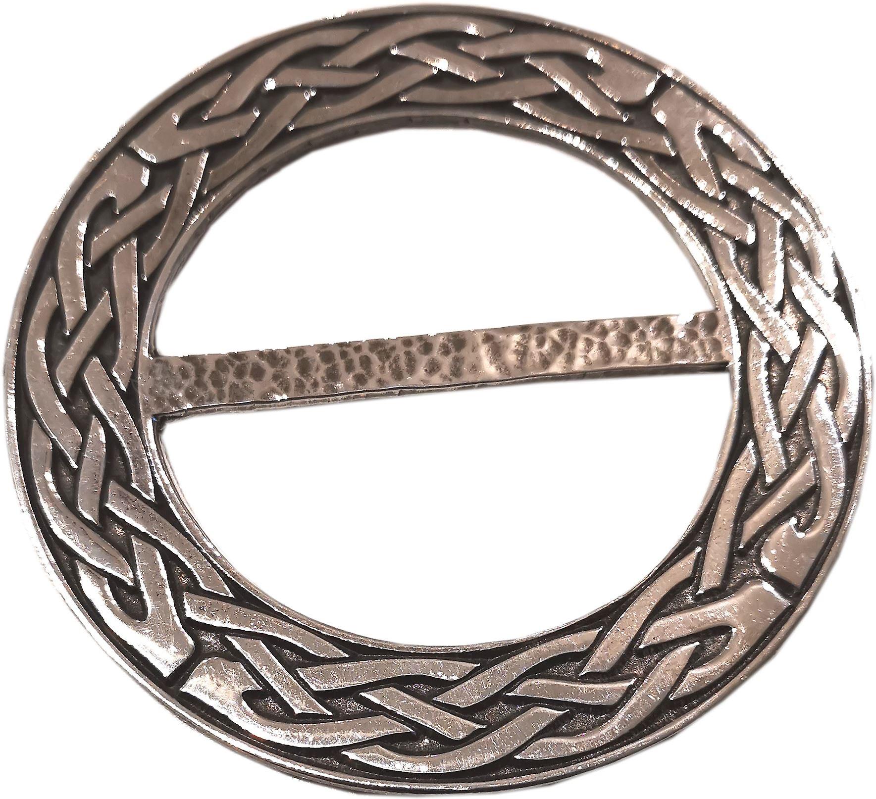 Pewter Celtic Knot Scarf Ring Extra Large by Ladycrow Scotland