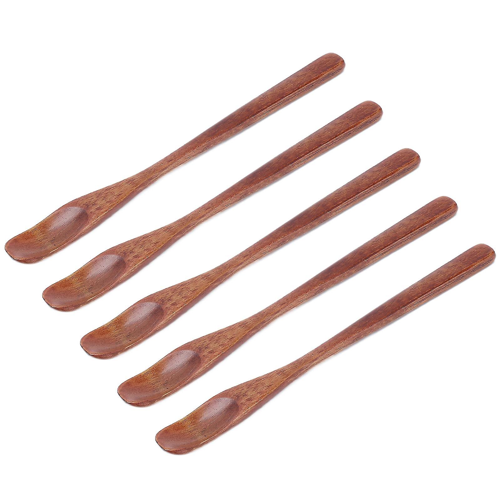 Natural Wood Spoons, Exquisite and Beautiful Texture, Simple Shape, Smooth Lines, Soft Color, No Chemical Paint, Safe To Use High Quality Original