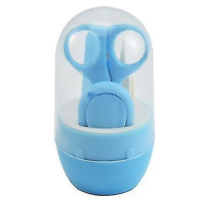 Baby Health Grooming Kits 4pcs/set Children's Nail Clipper Set Baby Hand Foot Nail Trimmer Cutter Kit Blue