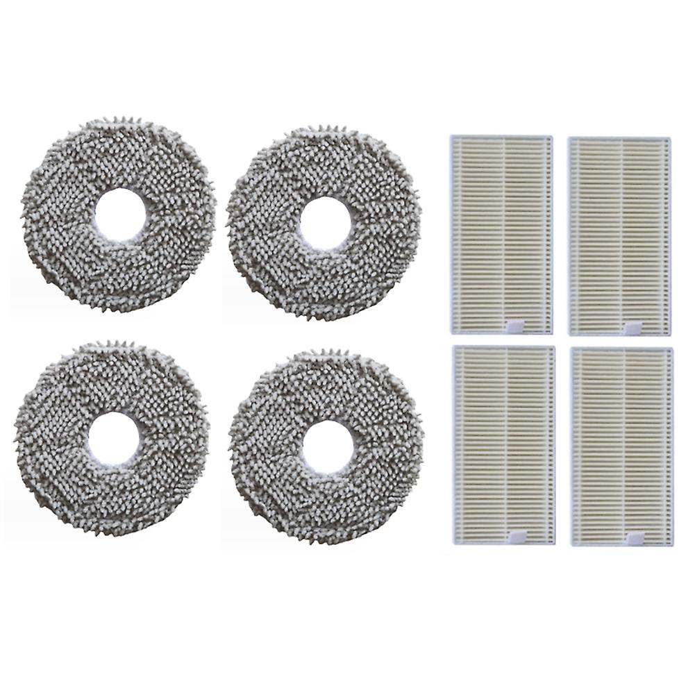 8PCS Replacement Parts for V12 V10 Robot Vacuum Cleaner Accessories Washable Mop Cloth HEPA Filter
