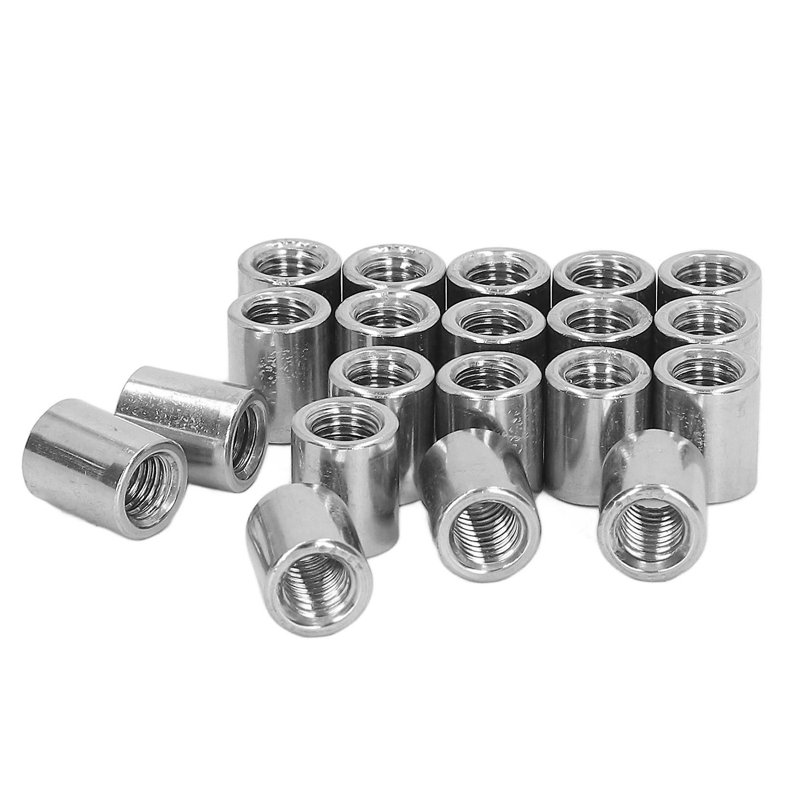 20Pcs M8x1.25 Stainless Steel Female Thread Coupling Nut Kit