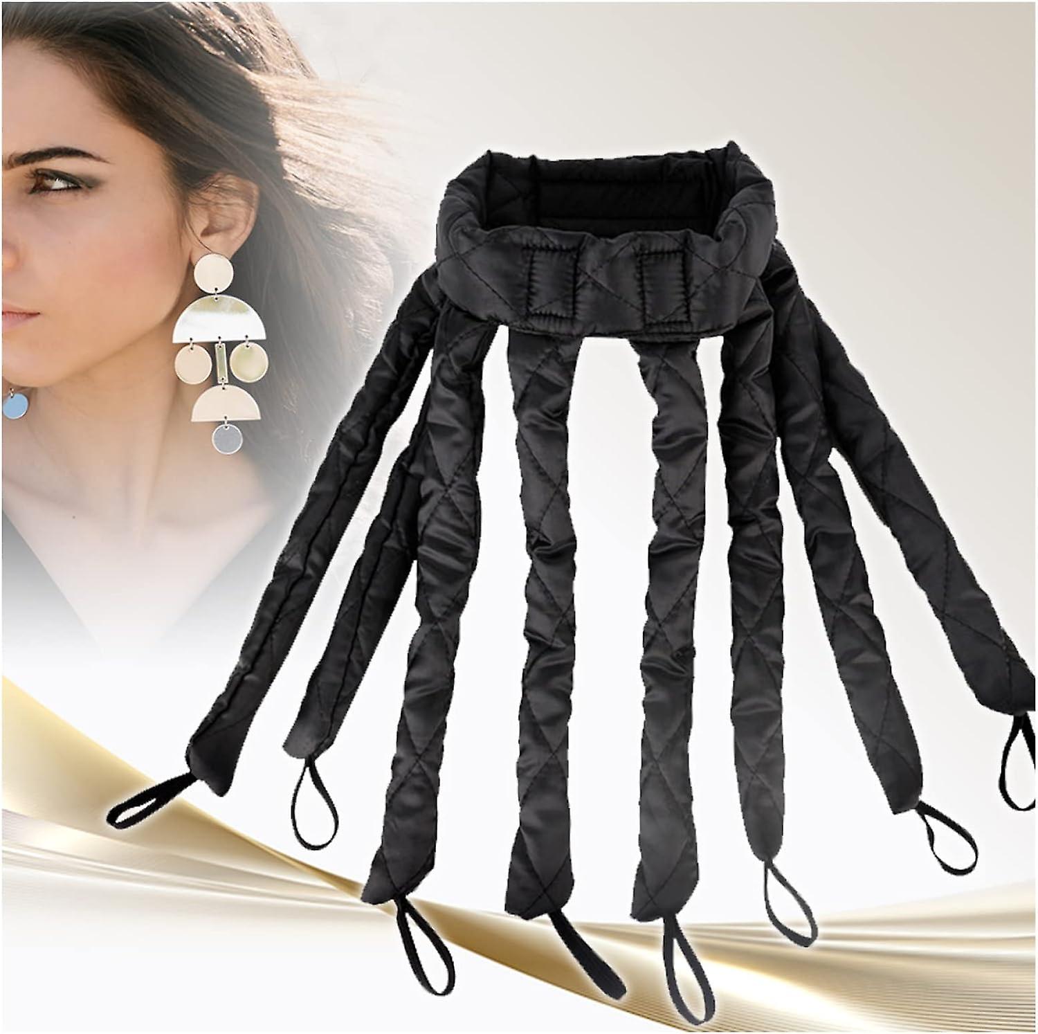 כלי שיער מסתלסל תמנון קטיפה, רצועת ראש לשינה מקל סלסול ללא חום