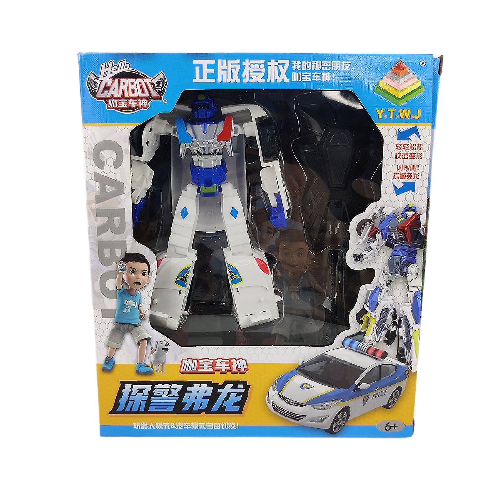 Transforming Toy Car Robot Heroic Action Figure Inertial Sliding Vehicle Toy Figure Gift for Kids