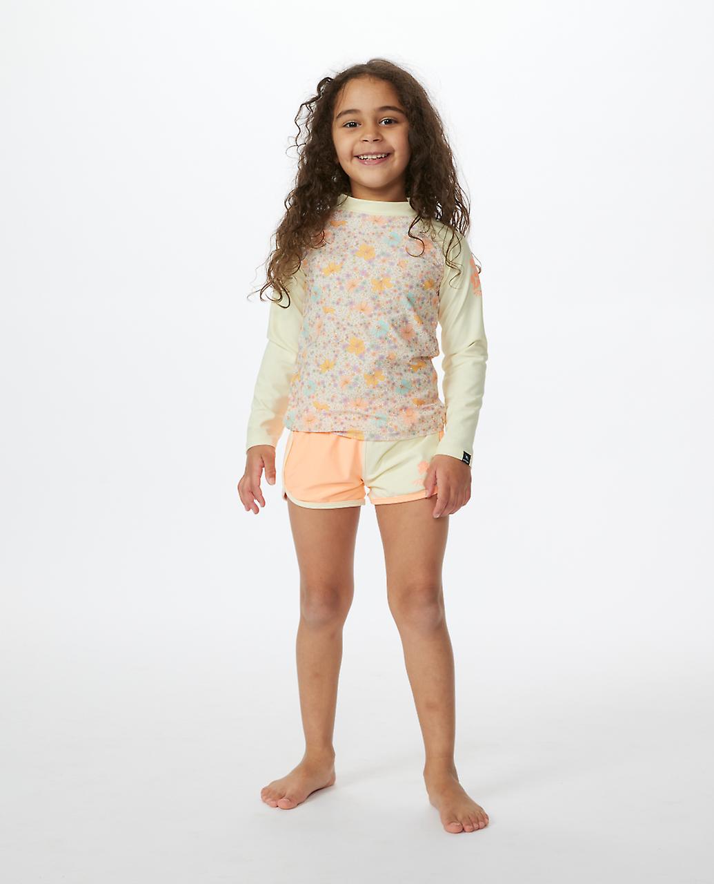 Rip Curl Barn Crystal Långärmad UV-skydd Surf Surfing Rash Guard Vest