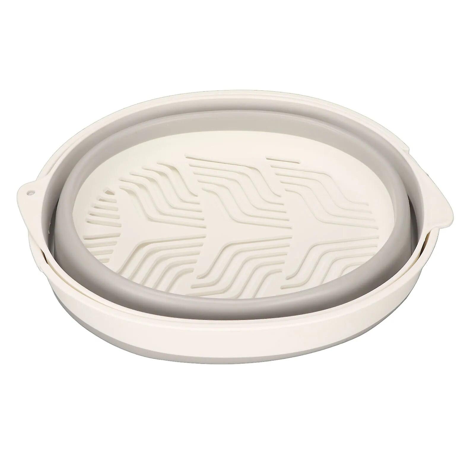 Double layer colander separate design foldable design double layer drain basket for travel~8144