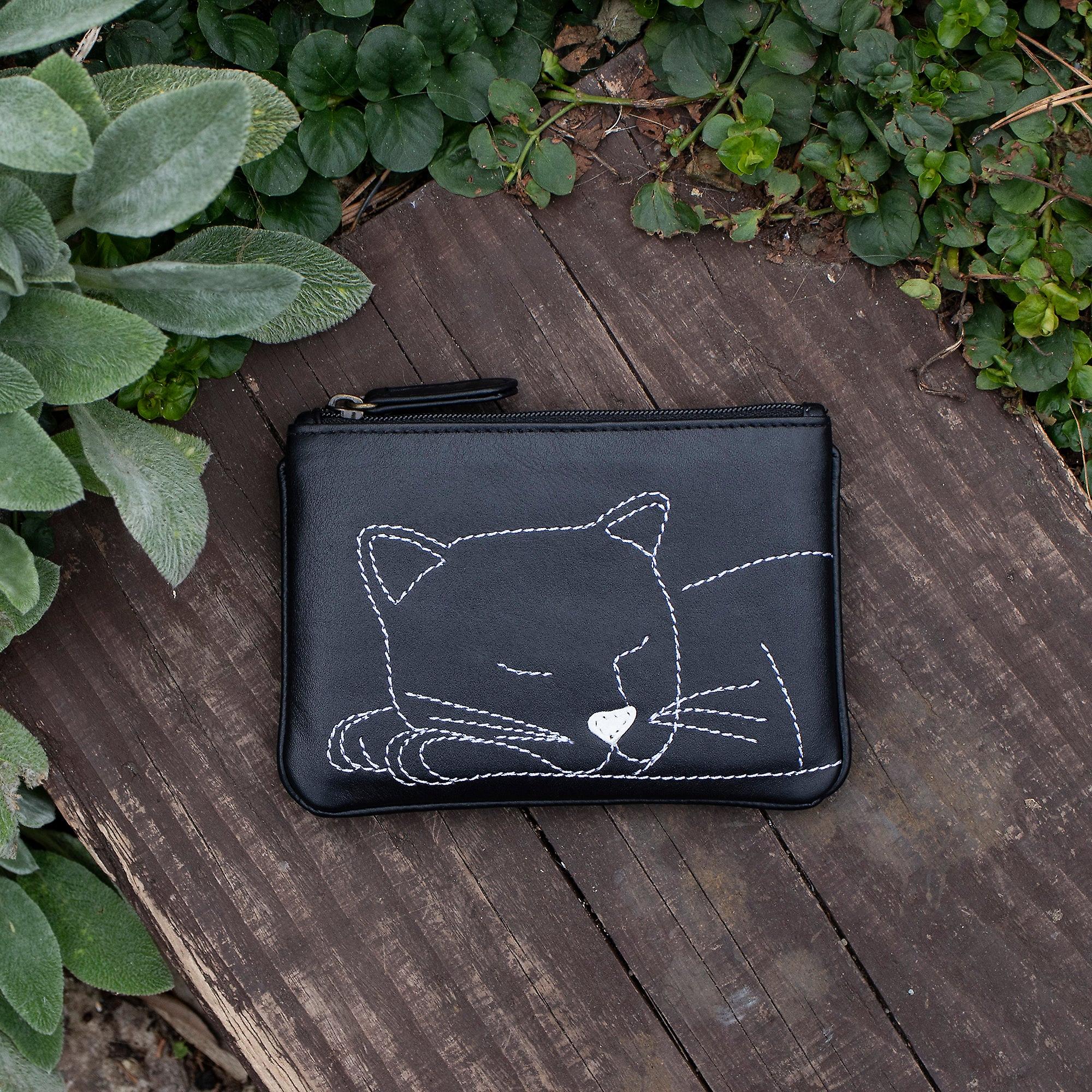 Black Cat Rfid Coin Picture Purse - 723