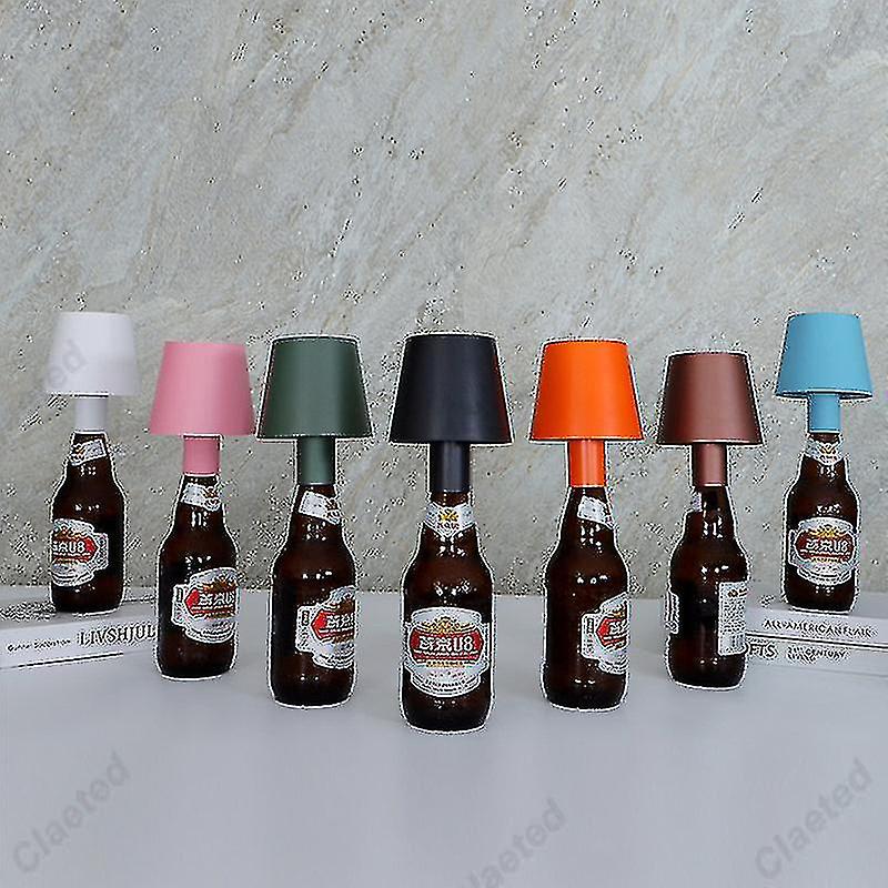 Led Wine Bottle Lamp Head Table Lamp Removable And Removable Portable Charging Decoration For Bar Cafe Atmosphere Night Light