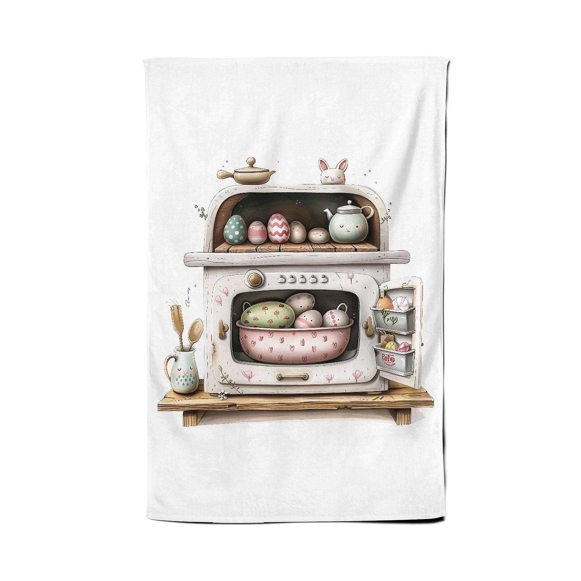 Easter Egg Baking Oven Tea Towel