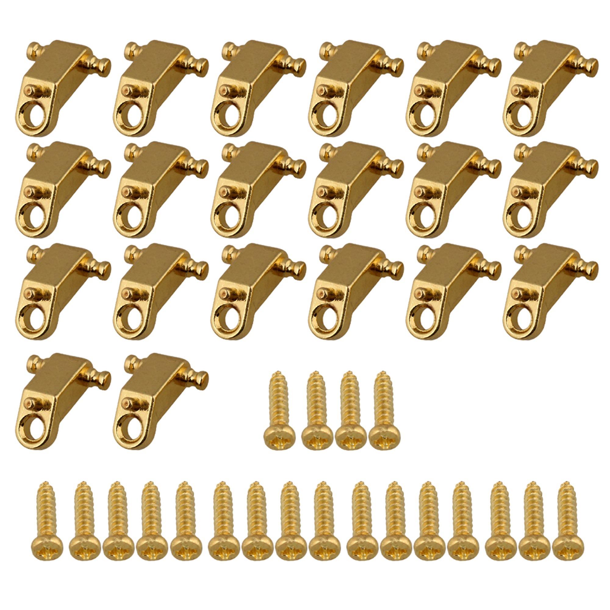 20xString Retainers Roller String Trees Gold w/Screw for Electric Guitar