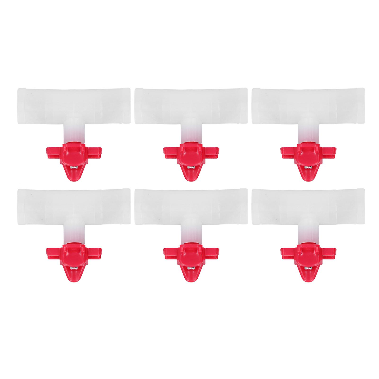 20 Sets Chicken Nipple Waterer Automatic Water Feeding Professional Chicken Watering Cups with T Joints for Quail Pigeons G3/2