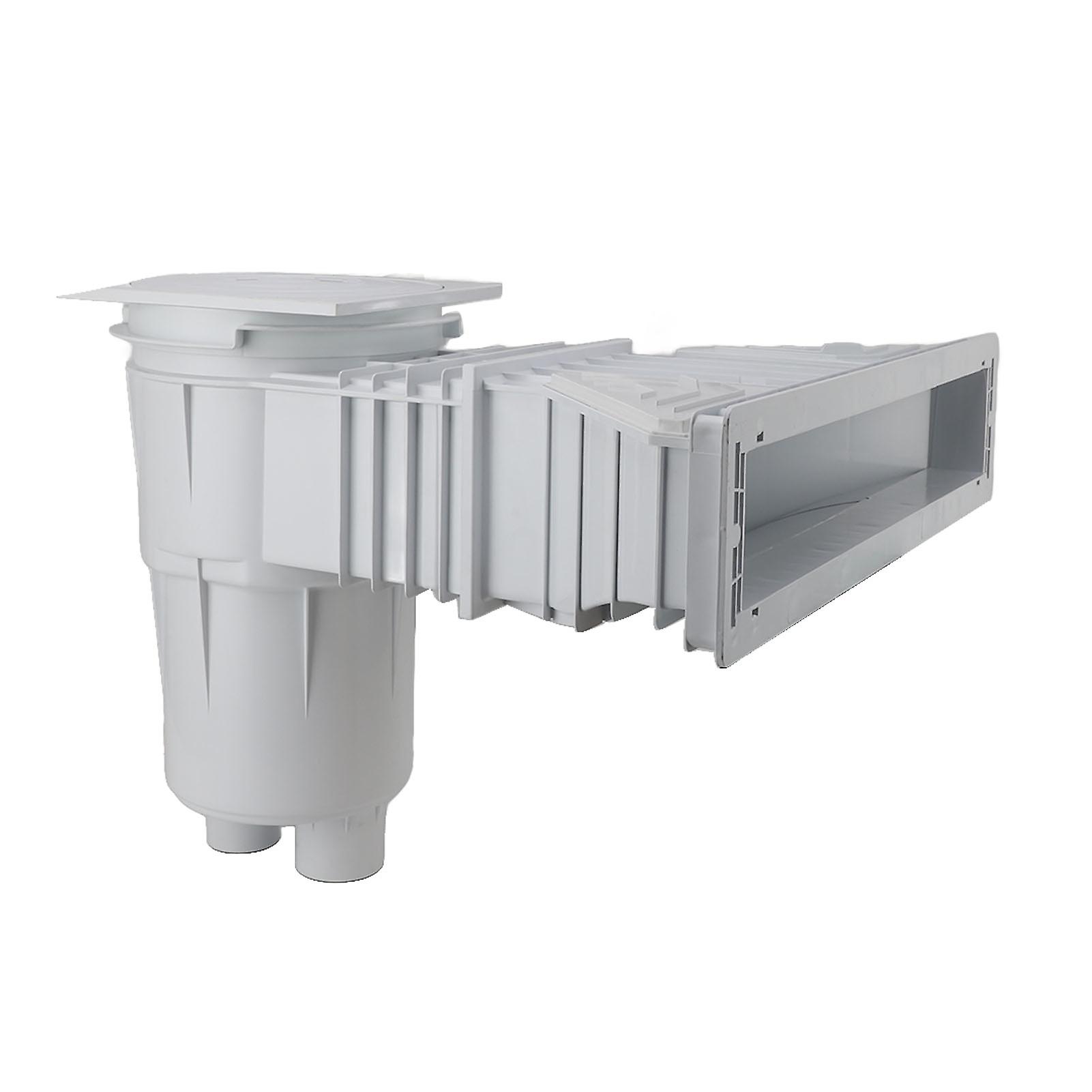 Above Ground Pool Through Wall Skimmer Kit PVC 50cm Wide Mouth Pool Surface Skimmer for Pool Cleaning Accessories