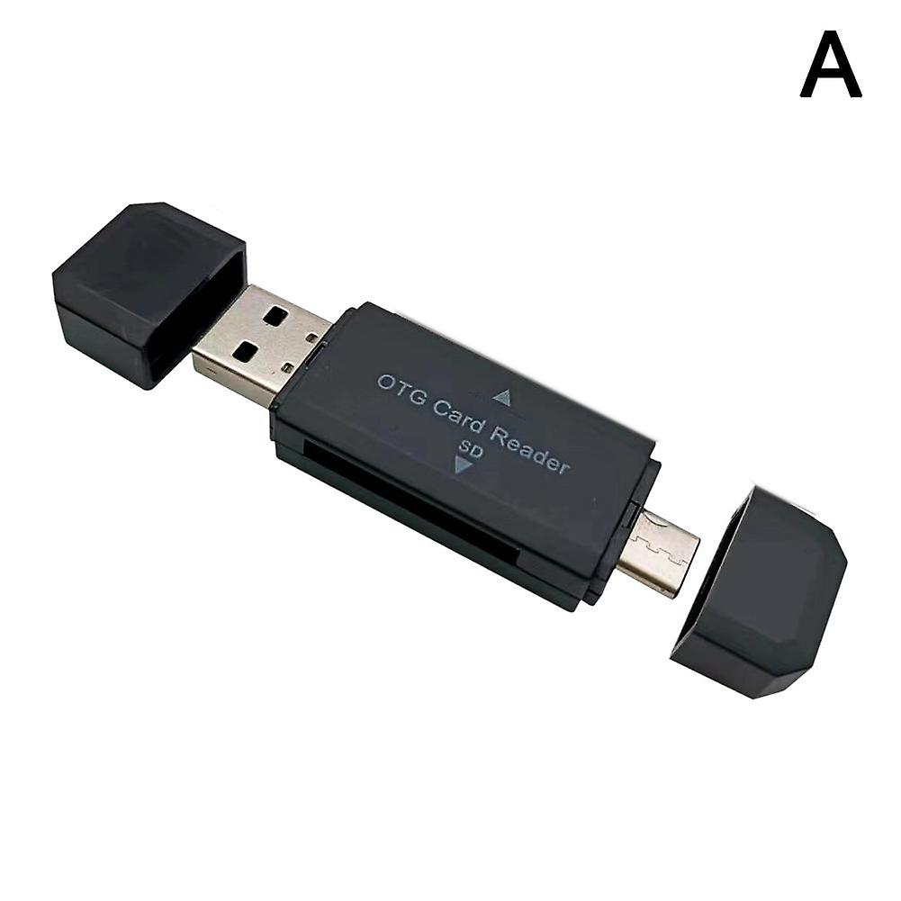 Kaartlezer 2 in 1 Type C SD TF-kaartlezer USB 2.0-kaartlezer voor pc