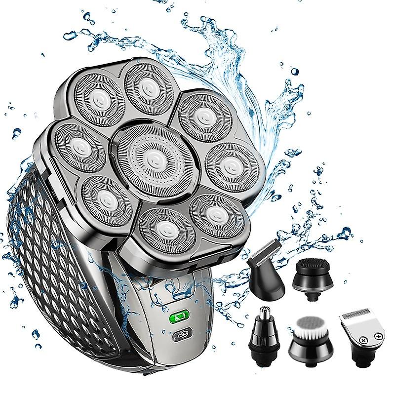 Multifunktionaler USB-Rasierer mit 9 Messerköpfen 6 in 1