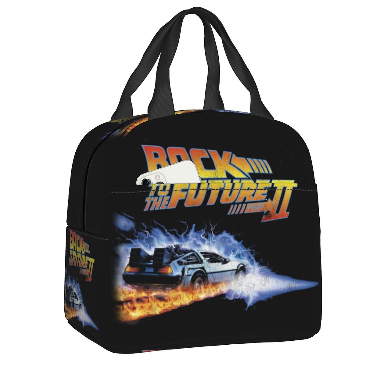 Redkid Vintage Back To The Future Lunch Bag Thermal Cooler Scatola del pranzo isolata per le donne Bambini Scuola Lavoro Picnic Food Tote Container...