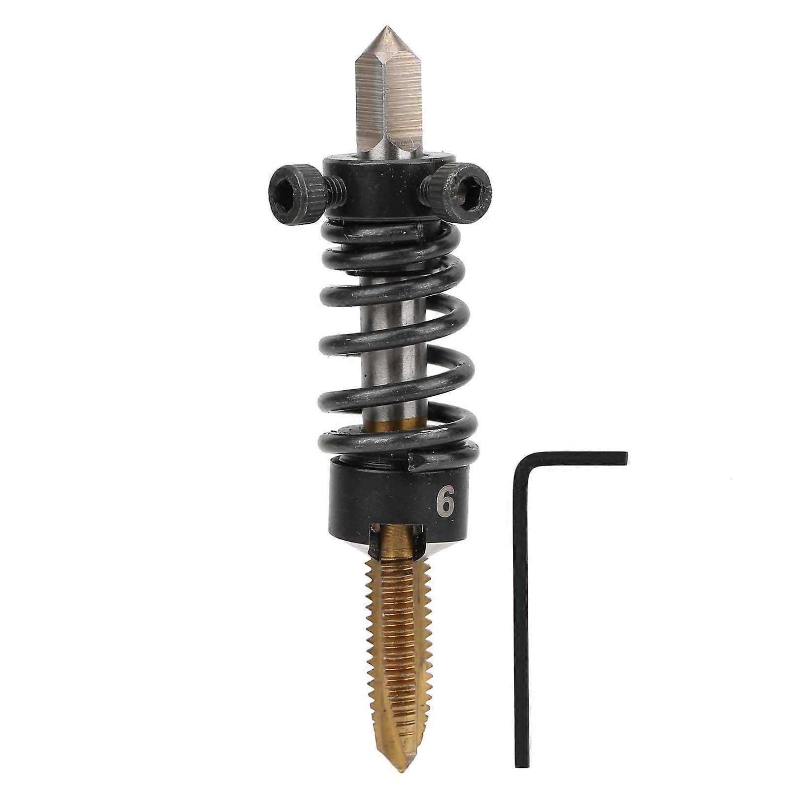 Highspeed Steel Tapping Chamfer Straight Flute Screw Tap Chamfering Machine for Lathe(M6x1 )