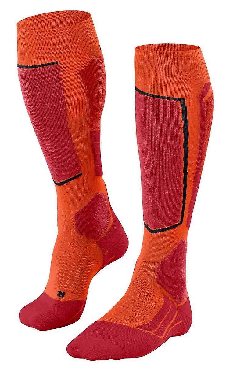 Falke SK2 Intermediate Wool Skiing Knee-High Socks - Flash Orange