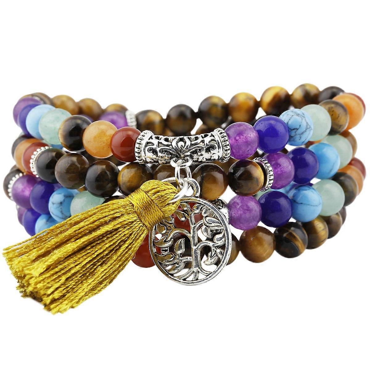 Bracelet-Tiger Eye Chain-Protection Energy-Golden Hues