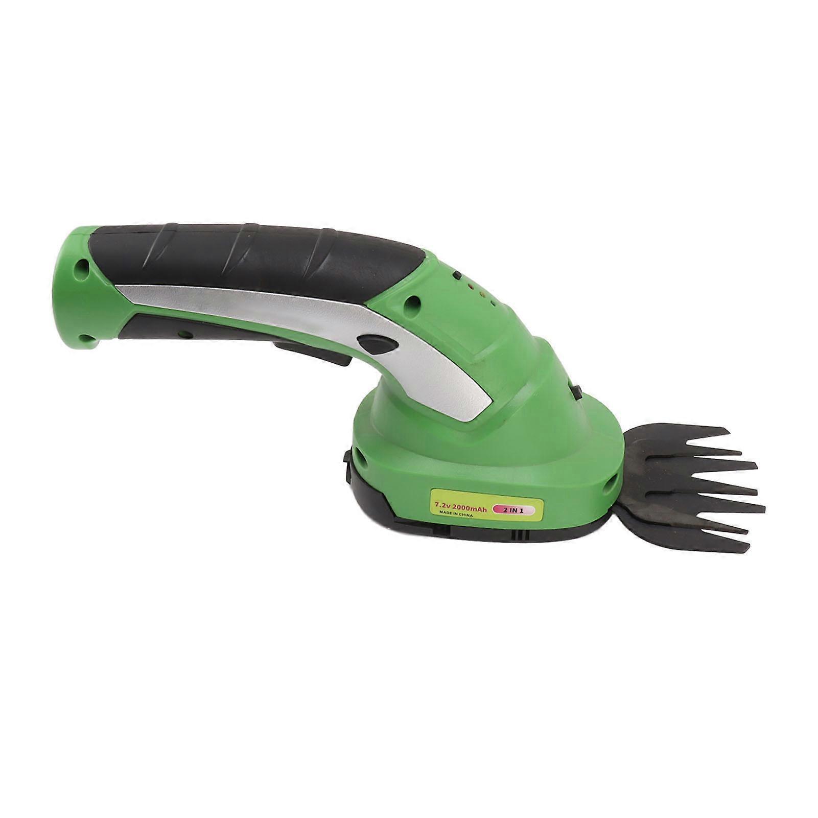 Electric Grass Trimmer 2 in 1 Rechargeable Handheld Cordless Hedge Shear for Shrubbery 100240V US Plug NO.4251