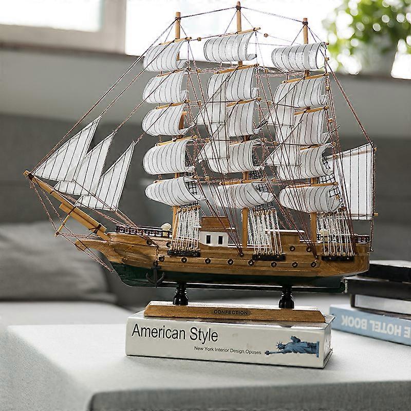 Barca a vela Modello Oornament In Legno Creativo Soggiorno Ufficio Piccola Decorazione Artigianale