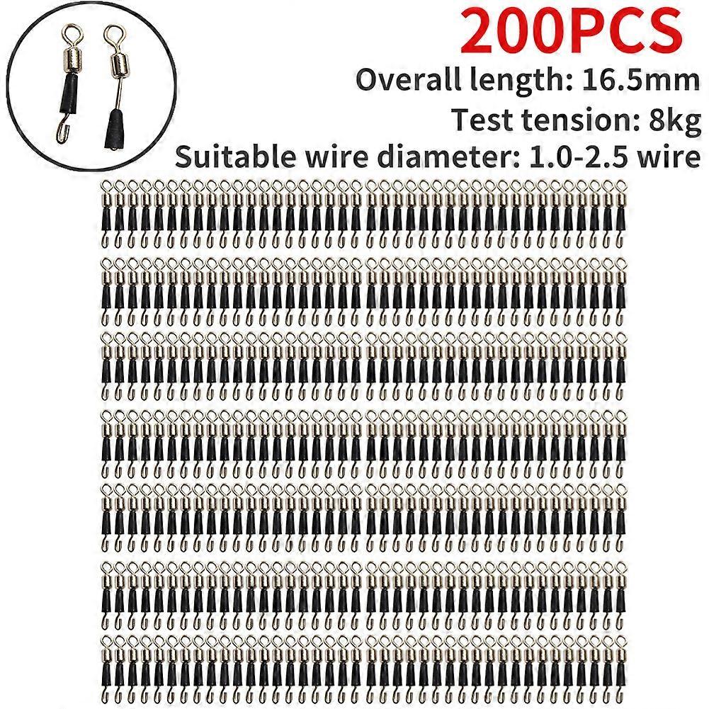50-200pcs Karpe Fiske Rask endring Feeder Svivler Metode Feeder Fiske Tilbehør Svivel Snaps Karpe Fiskeutstyr Connector