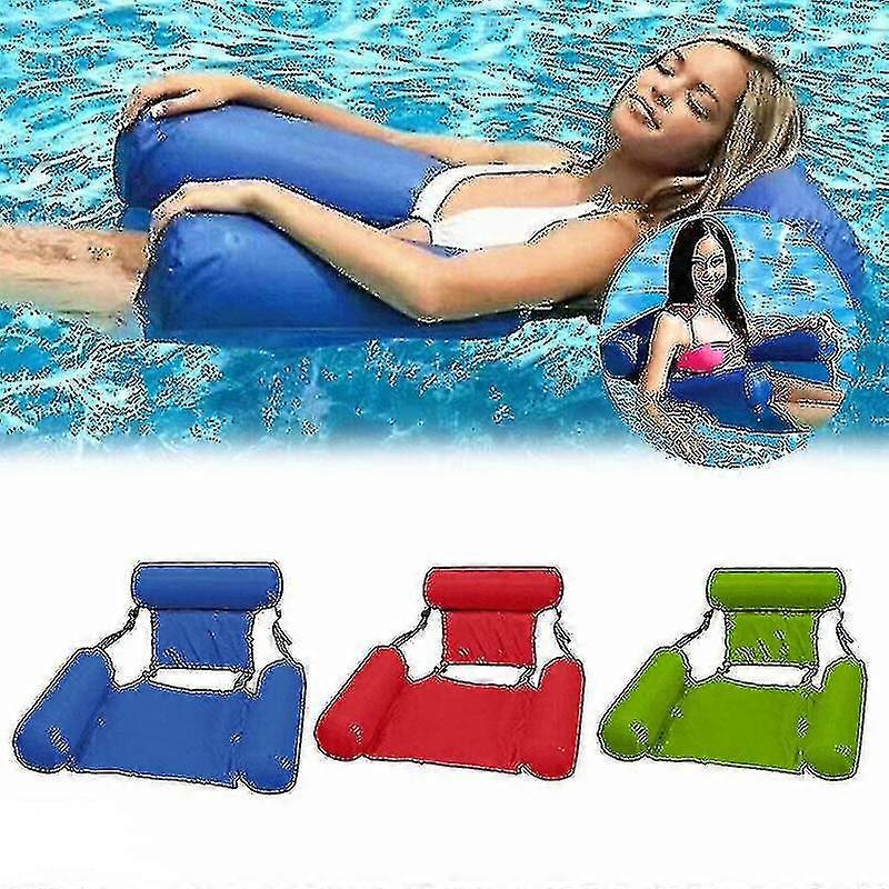 Schwimmstuhl Für Pool & See - 3in1 Sitz-Liege-Hängematte Aus Schaumstoff