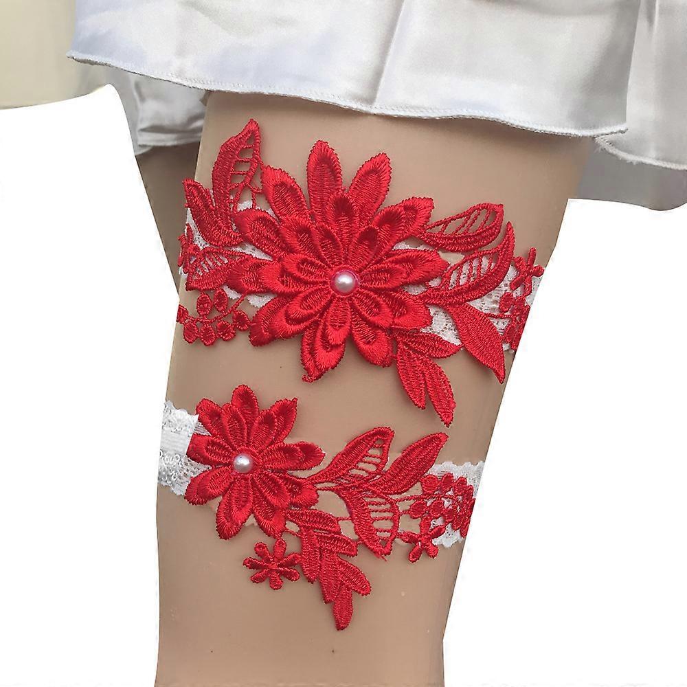 1 Pair Blue Lace Wedding Garter Creative