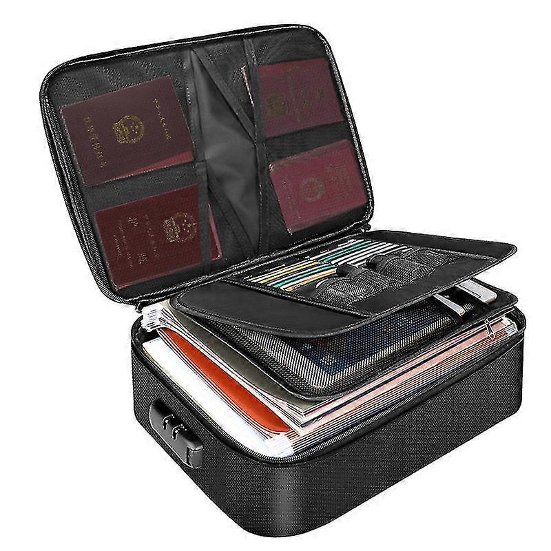 Documents File Information Storage Bag Travel Simple Multifunctional Waterproof Fireproof Storage Bag