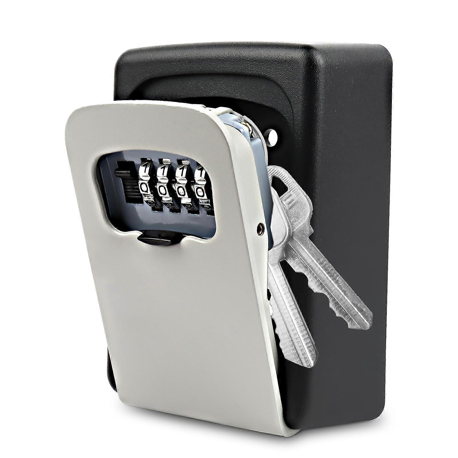 Secure Key Box, Wall Coded Key Box, Waterproof Key Box, with 4-Digit Code, for Home School Garage Factory Offices