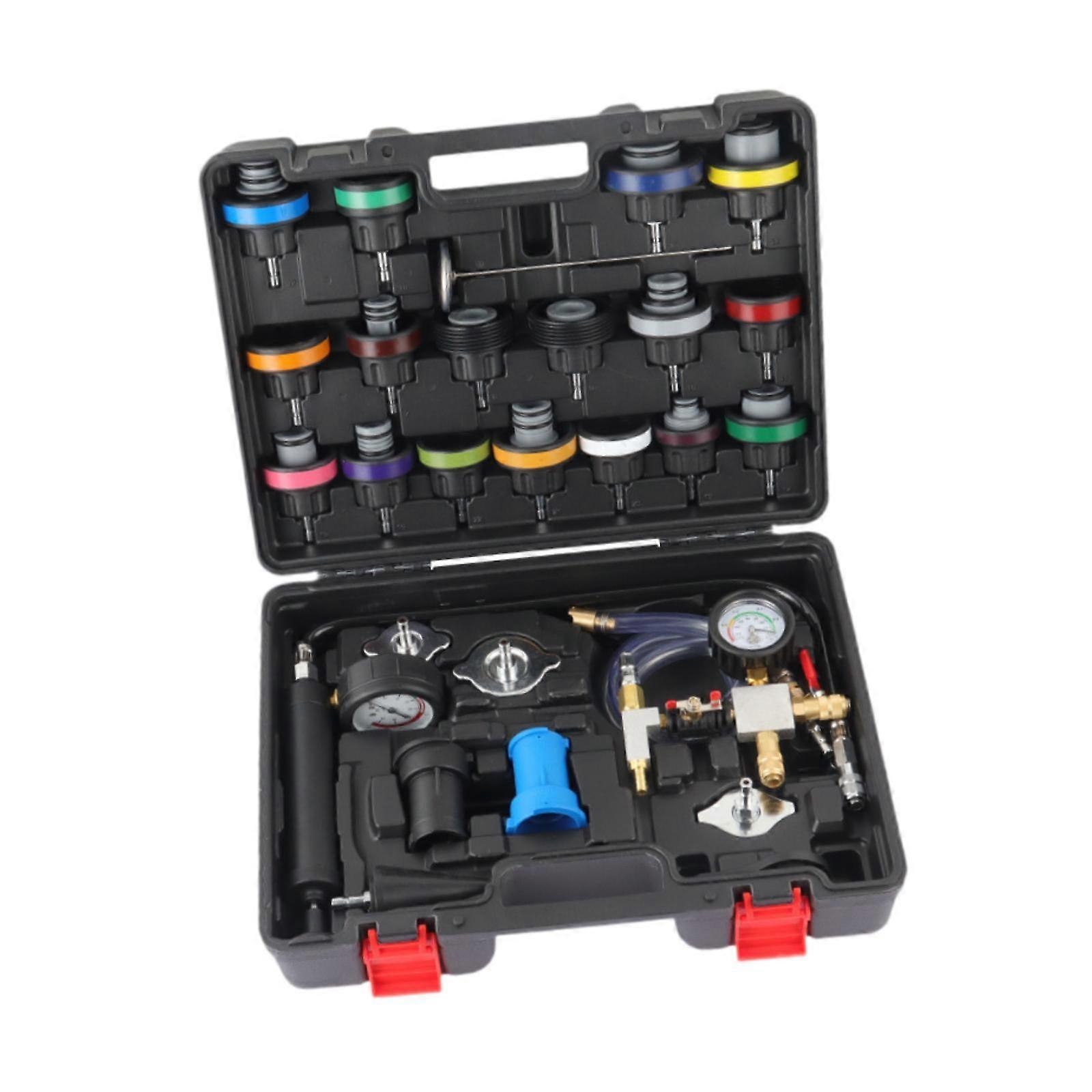 28Pcs Generic Cooling System Pressure Tester Coolant Pressure Testing Tools