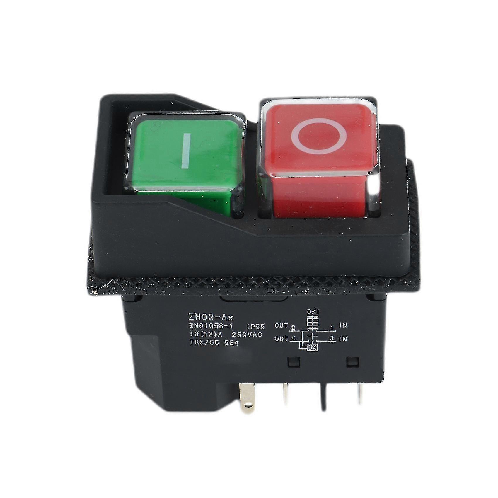 250v 16a Waterproof Magnetic On Off Switch Kld28 5 Pin Start Stop ...