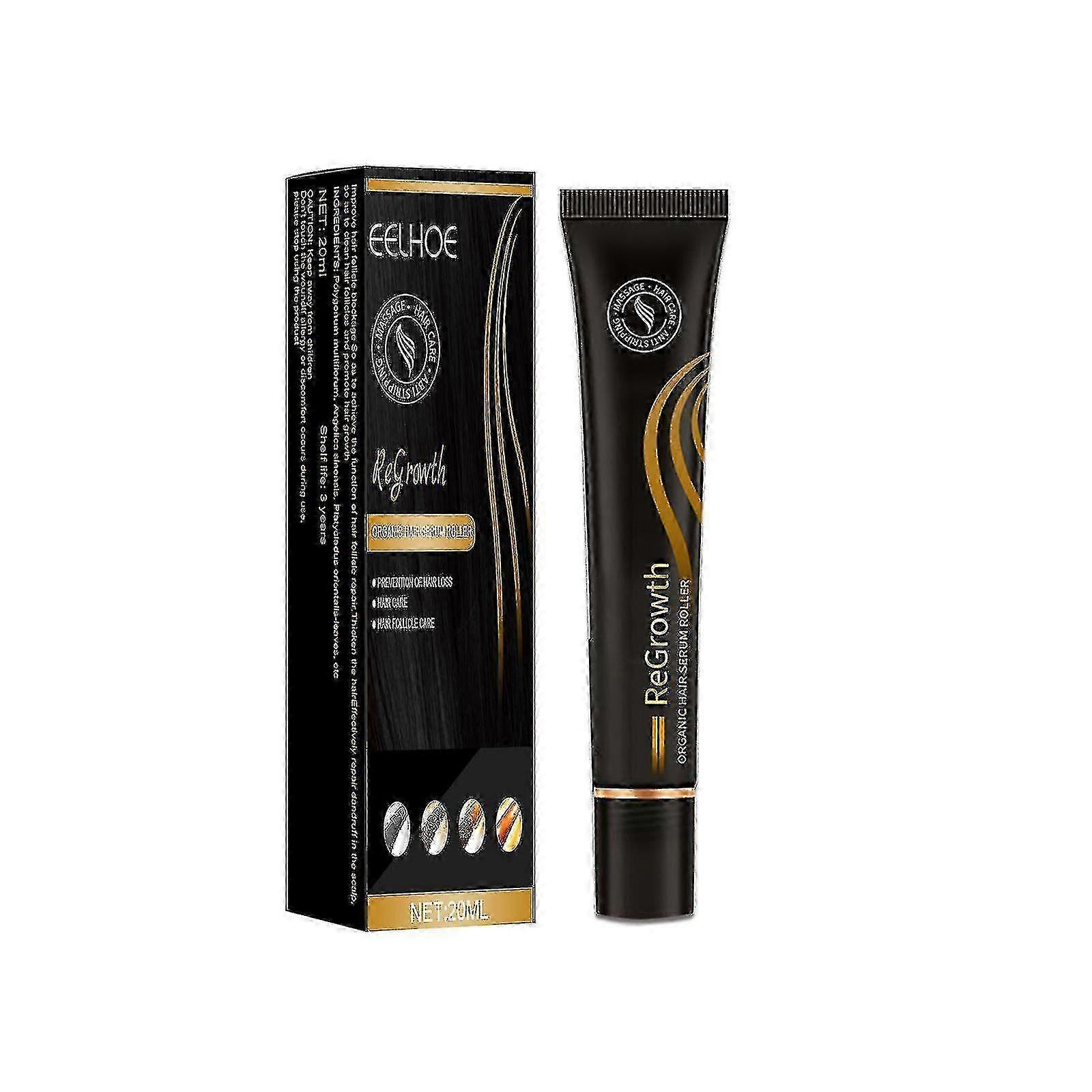 Eelhoe Roll-on Solução de Cuidados com o Cabelo Massagem Densifica o Cabelo, Polygonum Multifl -9438361690089