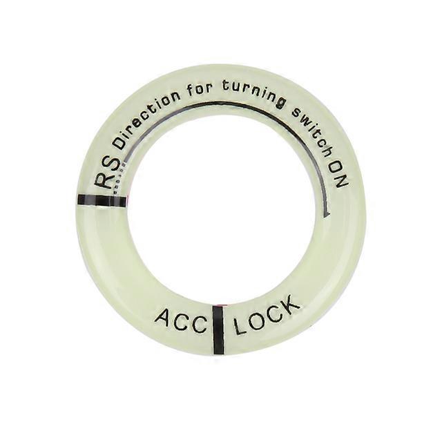 Car Ignition Switch Luminous Sticker Rings Key Ring Surrounding Light Night Decoration for Auto Motorcycle Universal 3D Decal