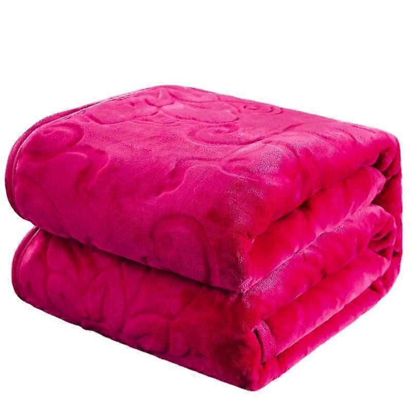 Thickened Milk Fiber Coral Fleece Blanket Flannel Blanket Student Blanket Small Quilt