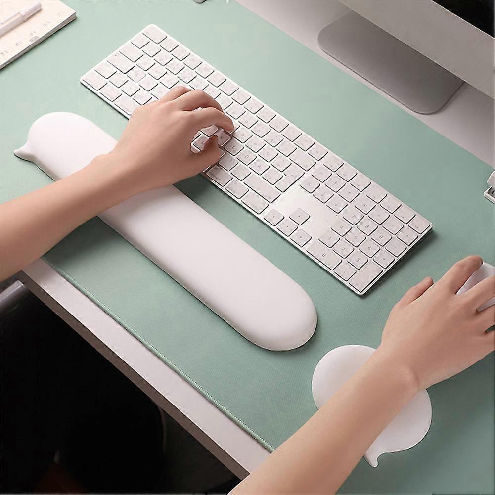 Silicone Keyboard Wrist Rest Pad Mouse Wrist Rest Support Cushion For PC Desk
