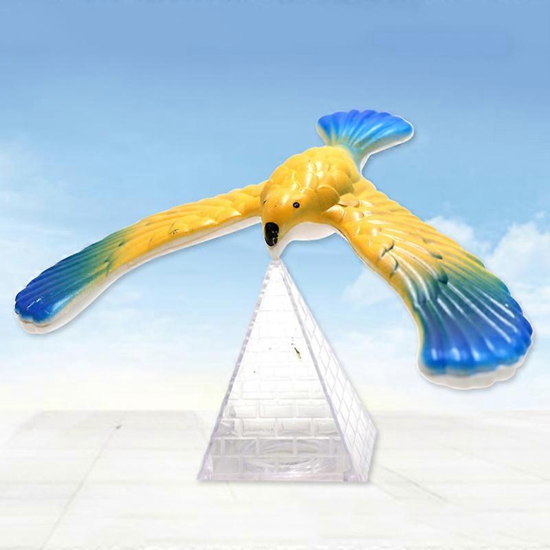 Balancing Bird - Uccello In Equilibrio Magico Con Piramide, 4 Pezzi, Giocattolo Didattico Di Fisica