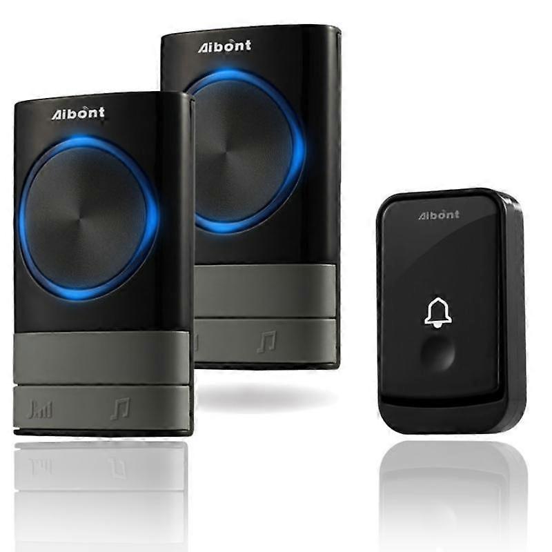 Wireless doorbell, adjustable volume, moisture-proof and rust-proof (B)