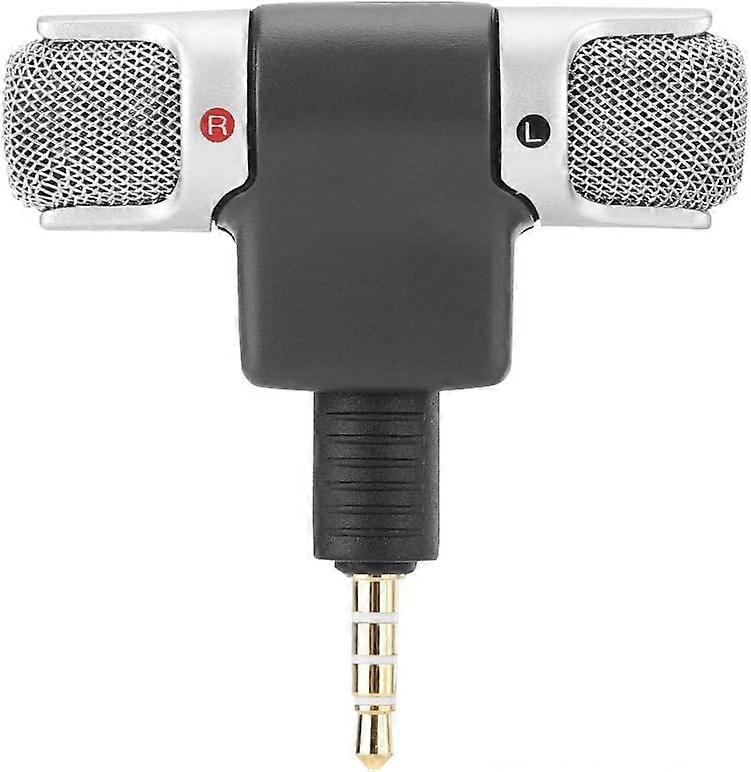 Grabación de micrófono inalámbrico Mini micrófono de 3,5 mm Micrófono estéreo digital Micrófono plug and play