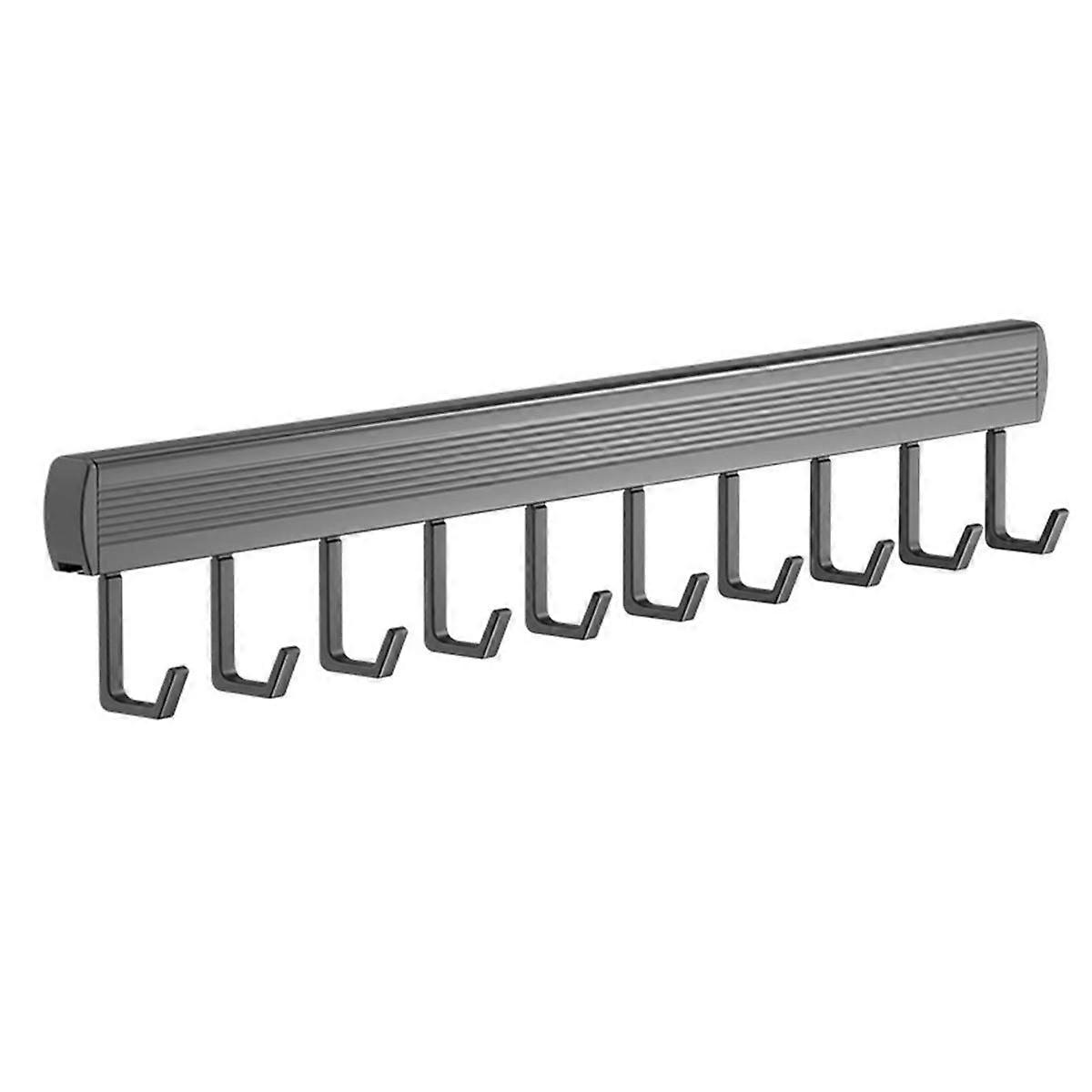 8-Hooks Kitchen Hook Rack Wall Mounted Hangers Rack Spoon Shovel Chopping Board Organizer Kitchen A