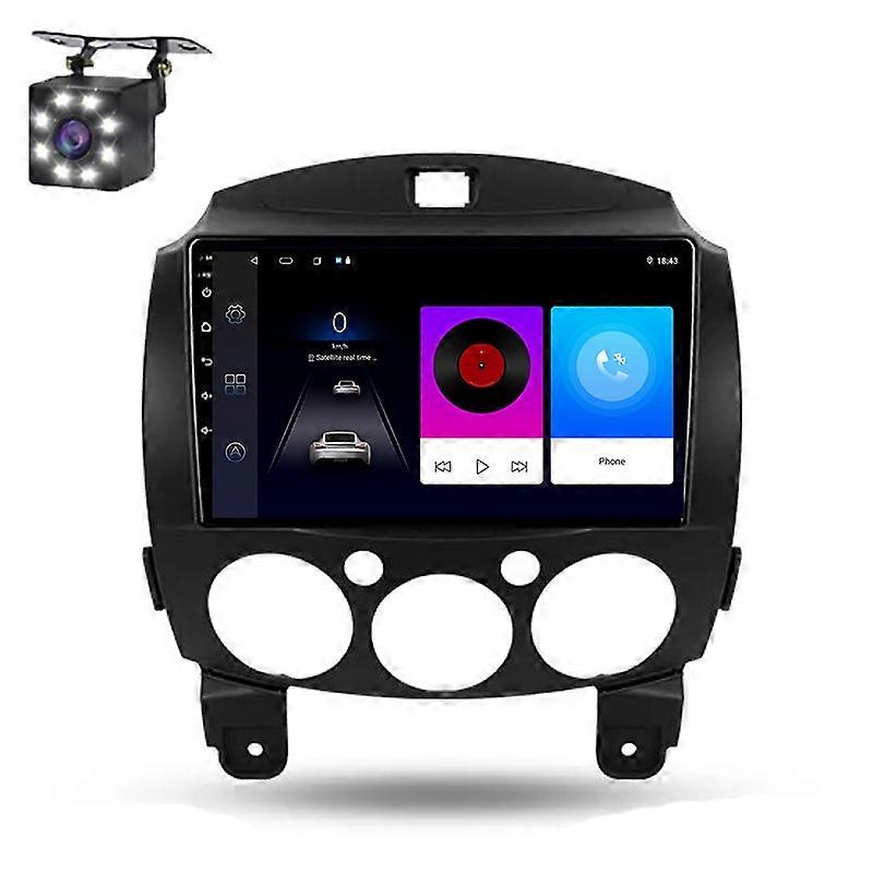 Car Radio Android 14 For Mazda 2 DE 2007 - 2014 Auto Multimedia Player Stereo