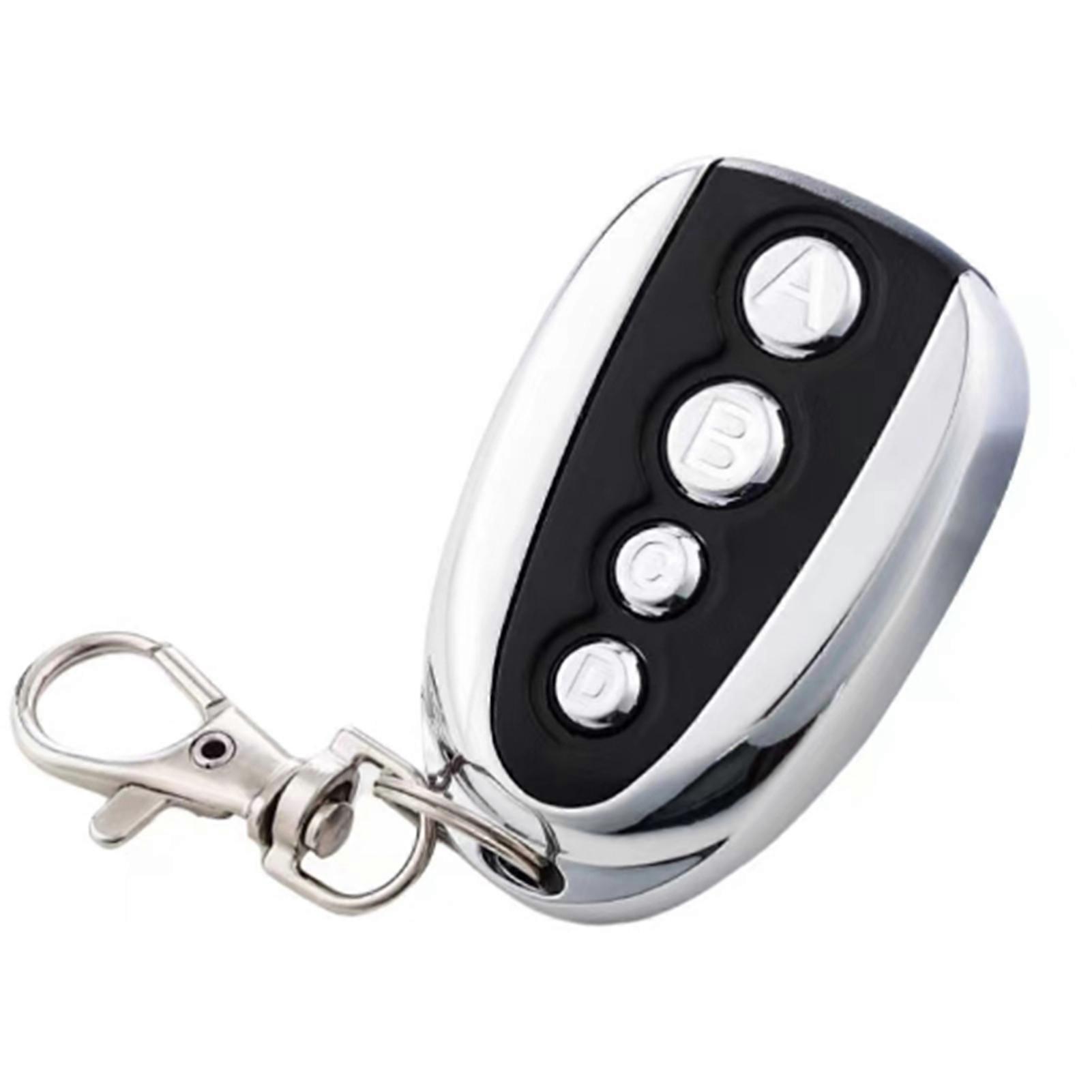 4-Key Copy Remote Control with Keychains Door Window Learning-Code Control Switch for Motorcycles Car