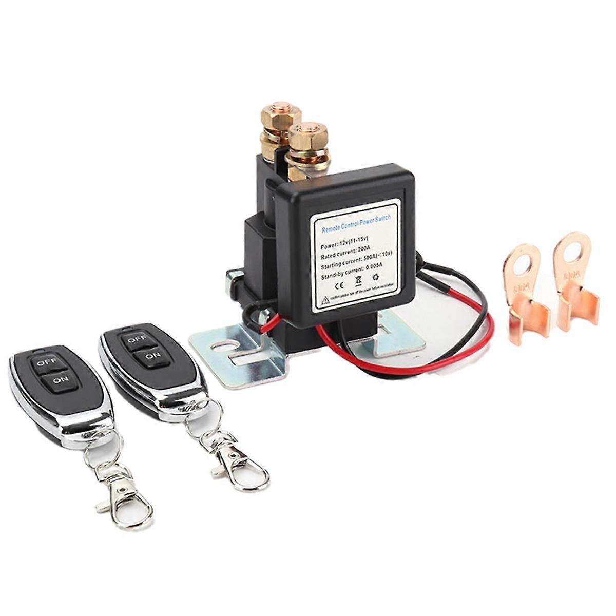 Battery Switch Relay 12V 500A Remote Control Power Switch Quick Disconnect Cut Off Isolator Switch