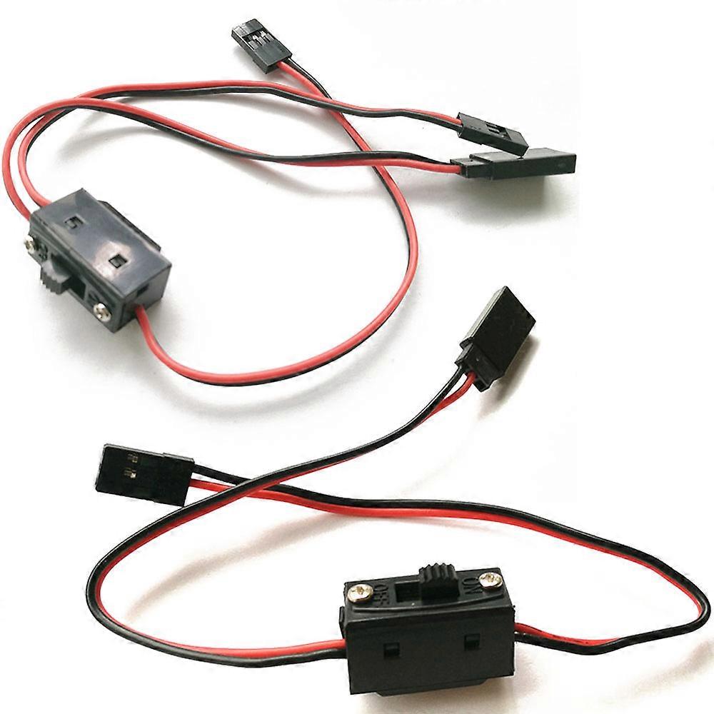 2 Wire/3 Wire Control Receiver Power Switch Aircraft Model Receiver Parts RC Switch Receiver Battery On/Off With JR Connectors