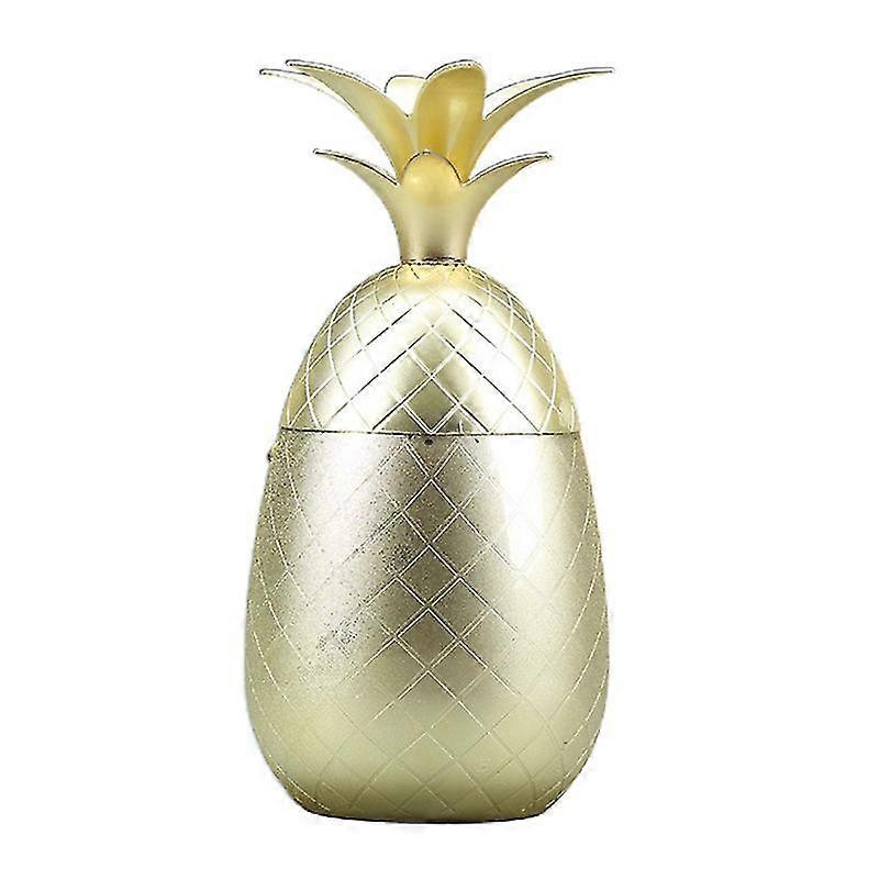 Pineapple Shape Tumbler With Straw Hole Without Straw Craft Cocktail Glass